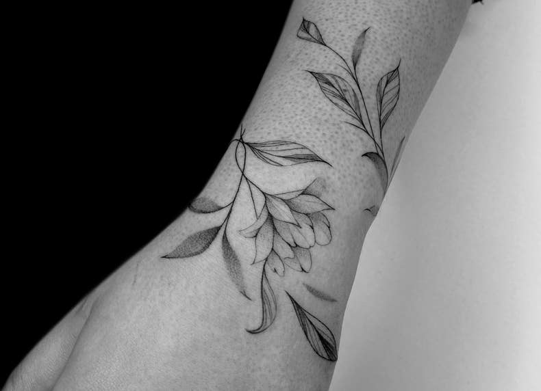 Floral Tattoo | The Wall Tattoo