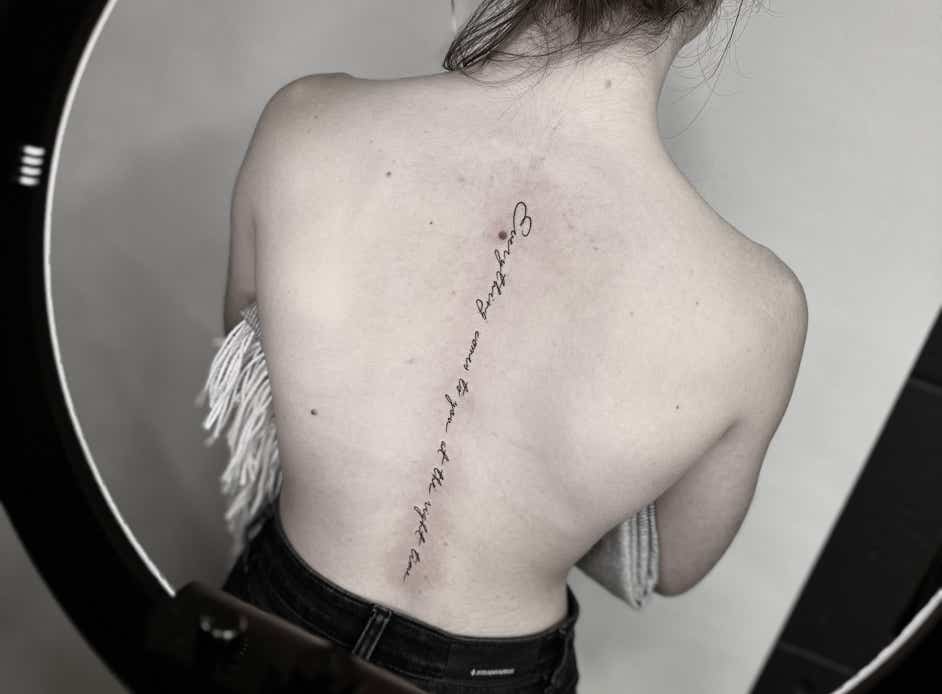 Fineline Tattoo | The Wall Tattoo