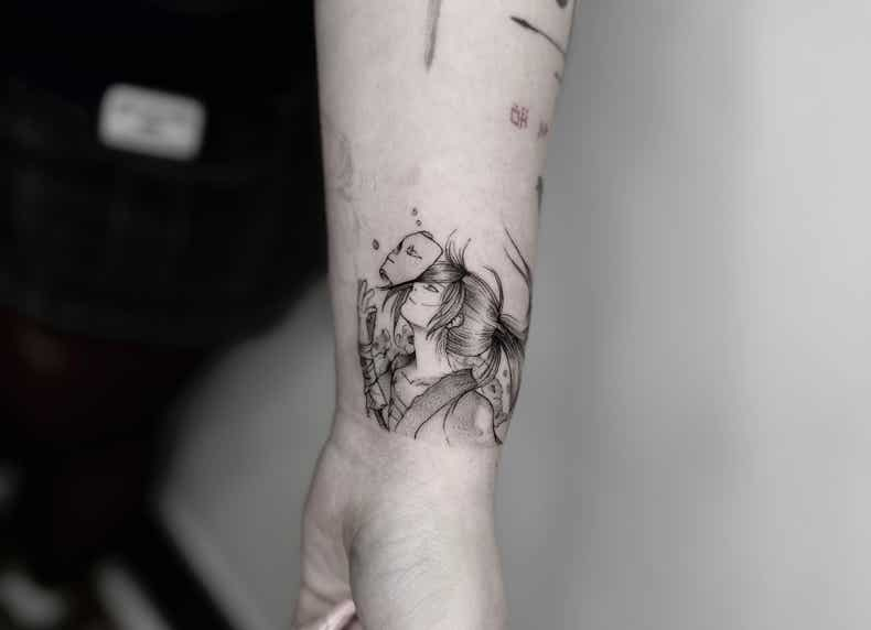 Anime Tattoo | The Wall Tattoo