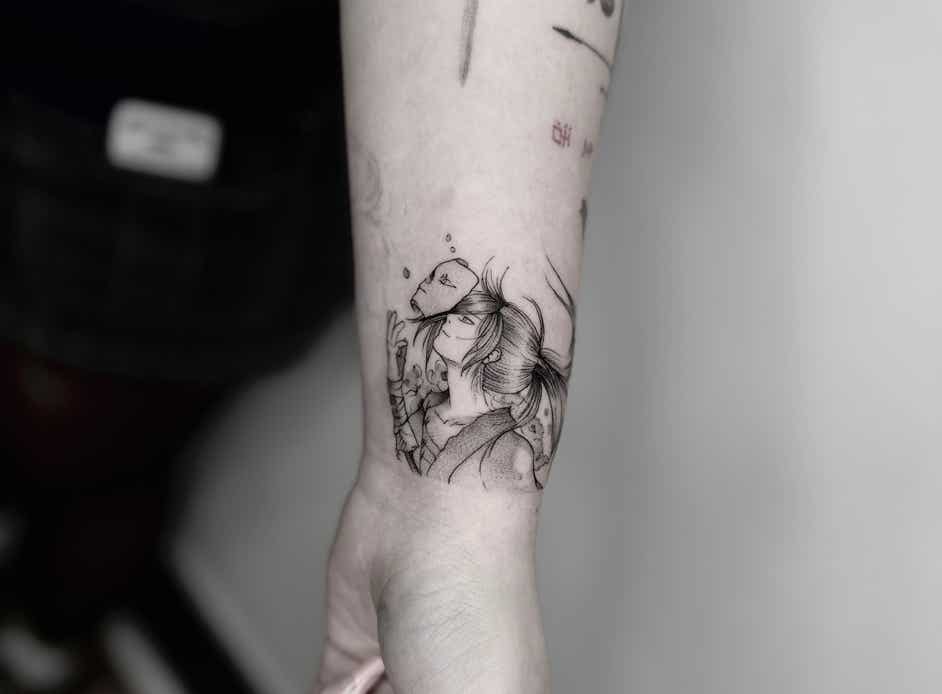 Anime Tattoo | The Wall Tattoo